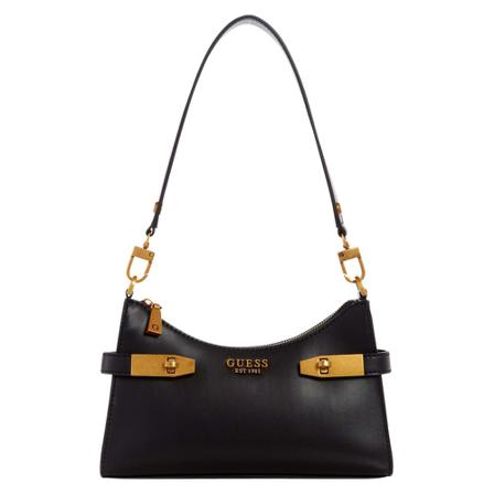 Guess, Shoulder bag zadie Zwart, Dames, Maat:ONE Size