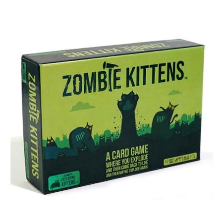 ZOMBIEKITTENS - Atmosfærisk spill for barn fra 7 år - Kortspill der du eksploderer og gjenoppstår - Morsomt og sprøtt - 2 til 5 spillere