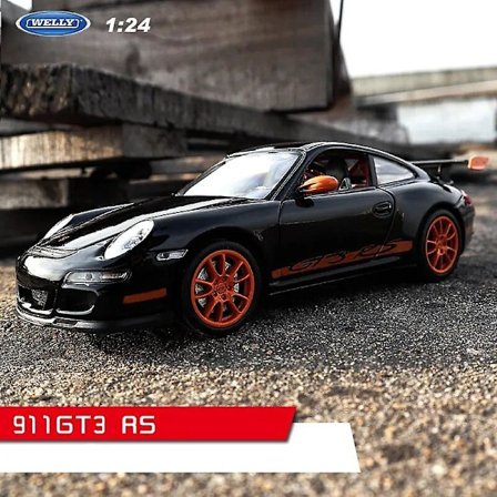 Welly 1:24 Porsche 911 Gt3 Rs Sininen Auto, Metallivaluauto, Simulaatioauto, Koriste, Keräily, Lahja, Lelulelu, Painevalettu malli, Poikaleikki