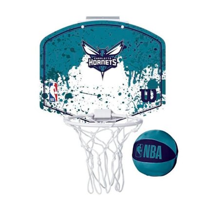 Mini Korg - WILSON - Charlotte Hornets - Blå - En storlek - Montering krävs