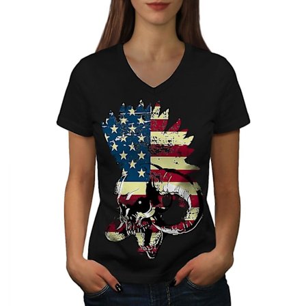 Usa Flag Metal Funk T-shirt för kvinnor