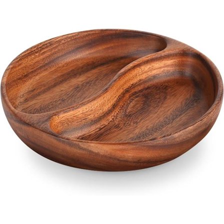 Skärbräda i trä Ostbricka Dekorationsbräda Förvaringslåda i trä Rund Sockerskål Fruktskål Serveringsskål Snacksål Fruktskål Nötskål