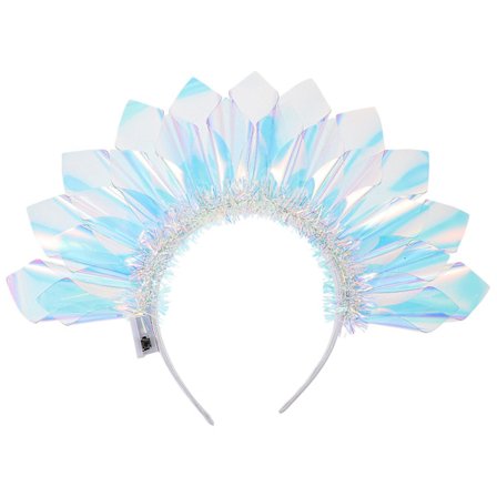 Dekorativt pannebånd søtt pannebånd fest pannebånd glitter pannebånd dame pannebånd med lys (32.00X24.00X2.30CM, som vist på bildet)