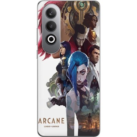 Kompatibelt Mobildeksel til OnePlus Nord CE4 Arcane League of Legends plakat Netflix LoL anime-karakterer Jinx Vi gaming fanart fantasy design