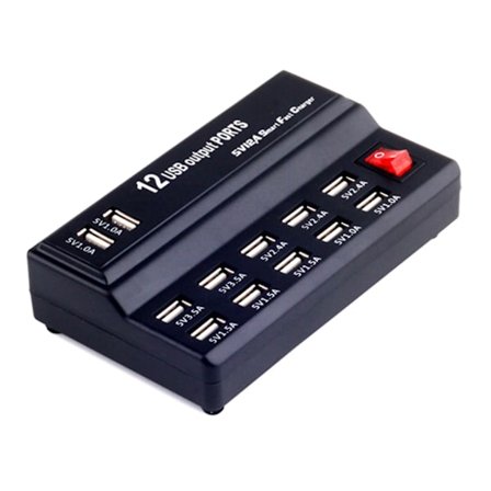 12 Port USB Laddstation USB Hubbar Port, Skrivbords Multipla Port USB Laddning H