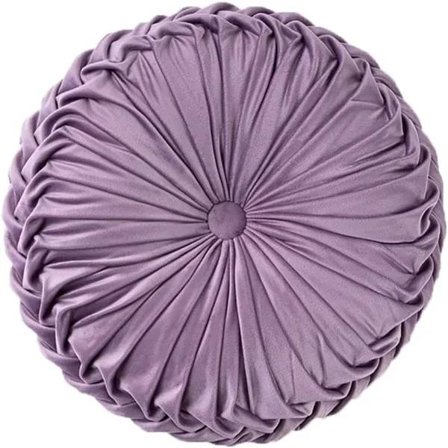 Pyöreä samettinen koristetyyny lattiatyynyt kodin sisustukseen laskostettu pyöreä tyyny tyyny sohvalle tuolille sängylle autolle laventeli