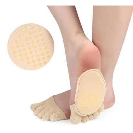 1 par tåseparatorer Elastiske fodpleje halv indlægssåler