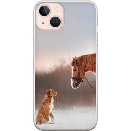 Apple Iphone 14 Genomskinligt Skal Häst & Hund