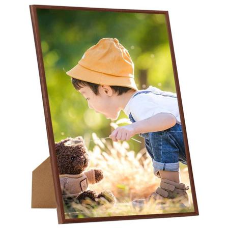 Vidaxl Fotoramar 5 St För Vägg Eller Bord Brons 50x70 Cm Mdf Brun