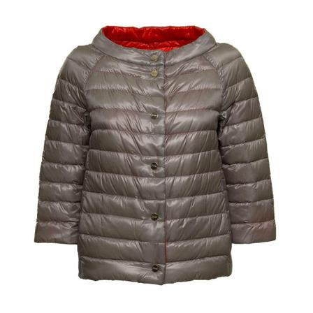Herno, Down Jacket Pi 0769D120179453 Grijs, Dames, Maat:S