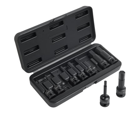Ironside 102203 Power bit ærmesæt 9 dele, hex, Håndværktøj