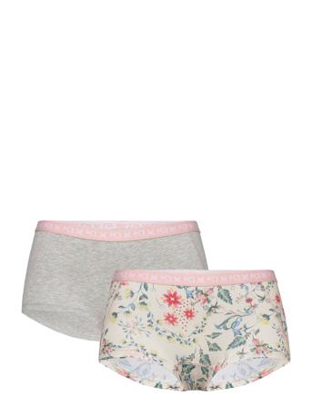 Tina Hipster 2Pk Lingerie Panties Hipsters/boyshorts Multi/mønstret Kari Traa*Betinget Tilbud