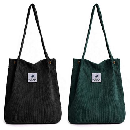 Kordväv Tote Bag, Kordväv Axelväska Stor Kapacitet Dam Casual Tote Bag, Mode Shopping Tot