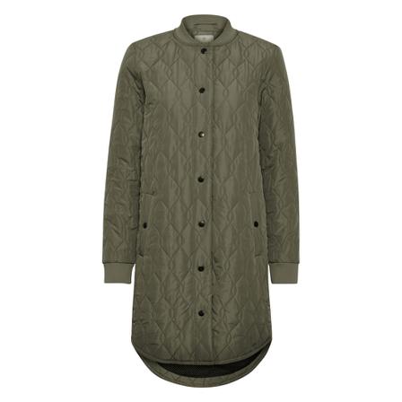 Kaffe shally Quilted Frakke Grøn, Dame Parka