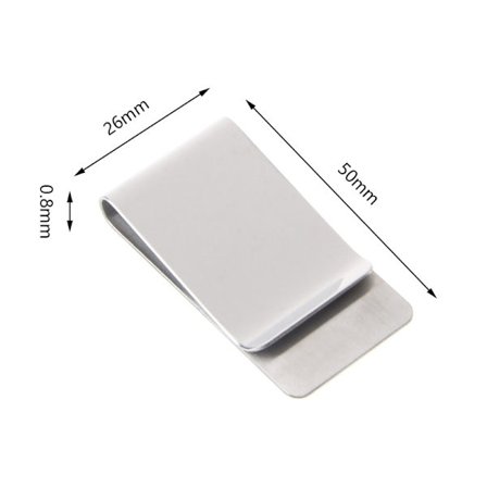 Högkvalitativ metall pennhållare Money Clip Mode Simple Cash Cl