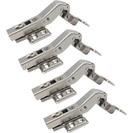 45 Graders Hjørneskabs Hængsel 35mm med Dæmper til Flere Døre Soft Close Hængsler til Hjørnefoldedøre Skab Møbler Køkken Sæt med 4