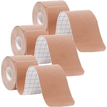 Forskåret kinesiologitape, sportstape til muskler, ankel, nakke, knæ og skulder, fremmer restitution og giver støtte, i alt 60 forskårne