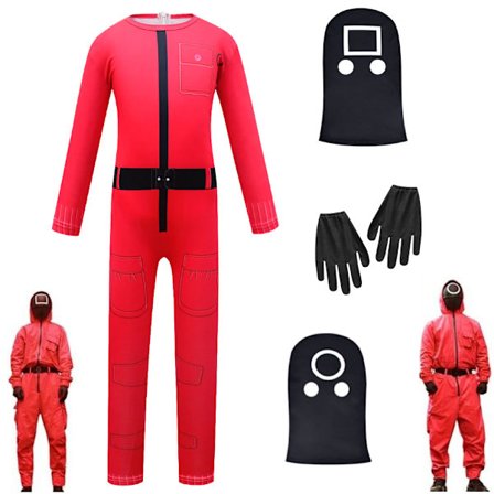 Børne Unisex Squid Game Jumpsuit Cosplay Cosplay kostume outfit