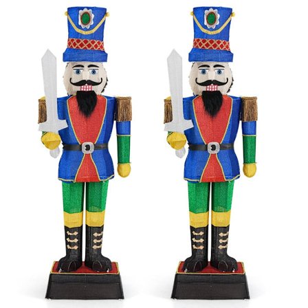 Julnötknäpparset, 184 cm, LED-belysning, utomhusdekoration