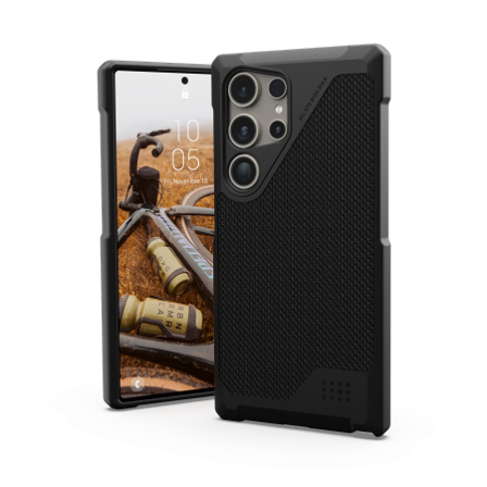 UAG Metropolis LT Magnet-etui for Samsung Galaxy S24 Ultra med magnetisk modul - svart kevlar