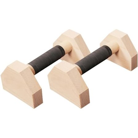 Handstående Stöd Trä Parallel Bars, Ledvänliga Push-Up Handtag, Halkfria Handstående Bars, Aerobics och Yoga