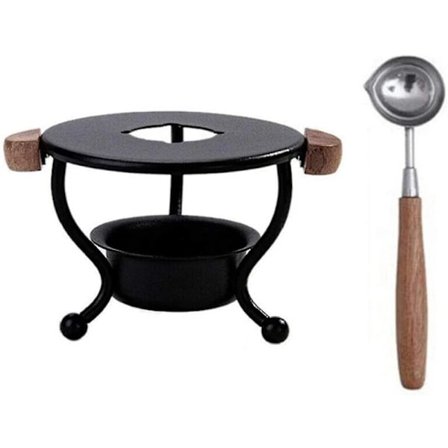 Håndverk Maling Verktøy Voks Brann Smelting Ovn Forsegling Voks Smeltingsskje 2 stk