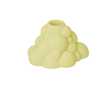 Dazzle & Dawn Bubble Lysestake-for-LED-lys Fuzzy-LemonCream H7