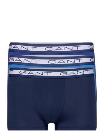 Basic Trunk 3-Pack Boxershorts Blå GANT