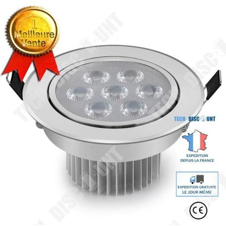TD 10x LEDVero LED Downlight 7W rund kallvit.