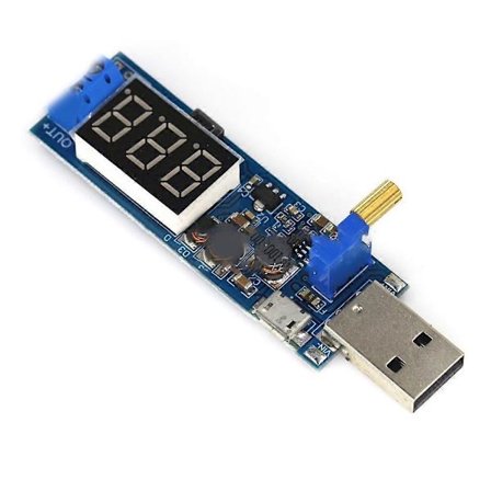 Juster Potensiometer USB Boost Converter Én Knapp for å Slå Av Utgangen