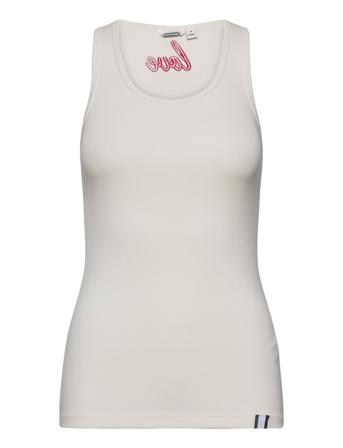Rib Tank Myra Myra Top Ærmeløs Top Hvid Björn Borg