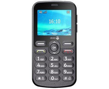Doro 1881 - Telefon med knapper, lettlest skjerm og trygghetsalarm.