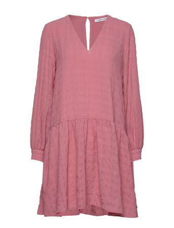 Millo Ls Dress 12890 Knelang Kjole Rosa Samsøe Samsøe