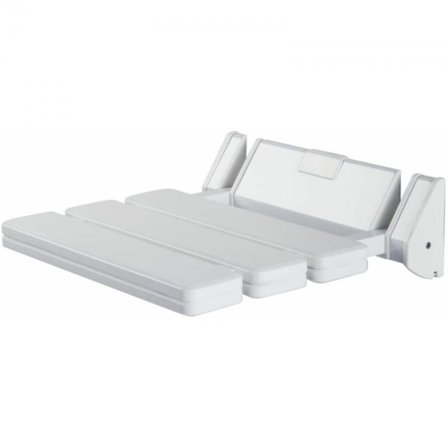 Valkoiseen seinään kiinnitettävä suihkutuoli