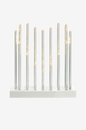 Markslöjd - Kynttelikkö ROMANS, 15 LED - Valkoinen - Sähkökyntteliköt - - Homeroom