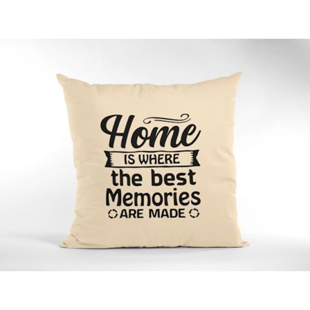 kuddfodral kudde 50x50cm Home where the best memories are made