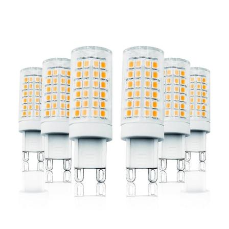 6 kpl 7W LED-maissikäyttöiset valot G9 T 78 SMD 2835 Lämmin valkoinen 110-13