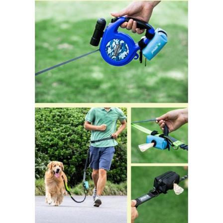 Movepeak Bärbar avfallspåsehållare för hund Black Svart