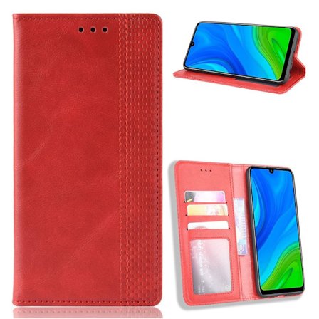 Bofink Vintage läder Huawei P Smart 2020 fodral - Röd