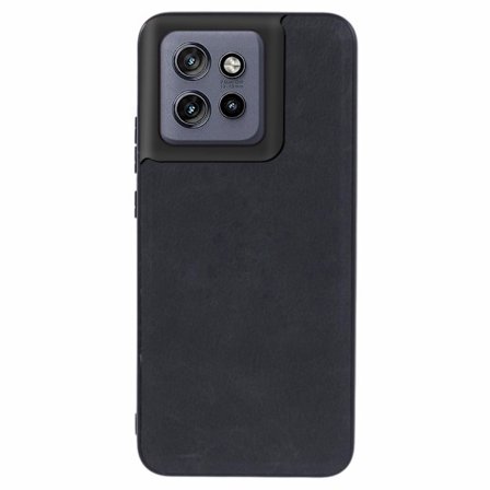 Motorola Edge 50 Neo 5G Skal i PU-läder - Svart