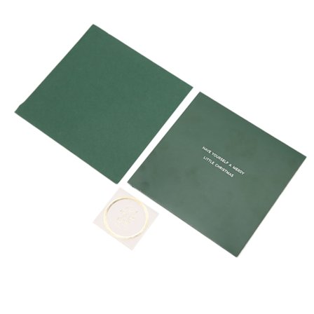 Tillykke Kort Tredimensionelt Jule Special Dekorativt Papir med Kuvert StickerF Stil