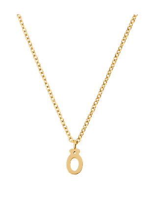 Mockberg Petite Plain Letter Ö Gold Necklace Smycken & klockor Dam Guld ONESIZE