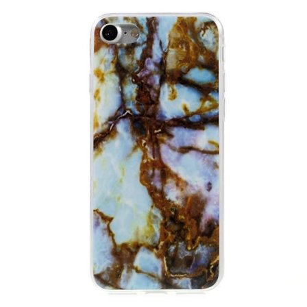 iPhone 7 TPU Skal Marmor - Brun