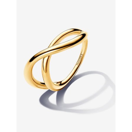 Pandora - Organisk Formet Infinity Ring - 14k guldbelægning