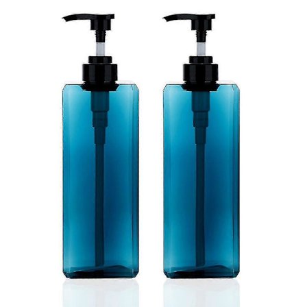 2 kpl 1000 ml pumppupulloannostelija uudelleentäytettävä neliömäinen annostelija tyhjä pumppupullo _erityisiä lahjoja varten