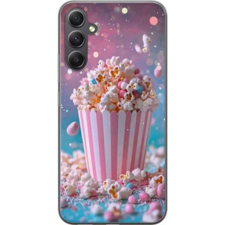 Kompatibelt Mobilskal till Samsung Samsung Galaxy A05s Popcorn-hink retro bio snacks rolig figur