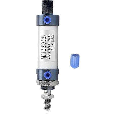 MAL 25mm Enkeltvirkende Dobbelvirkende Mini Pneumatisk Luftsylinder Aluminiumlegering (Slaglengde 25mm)