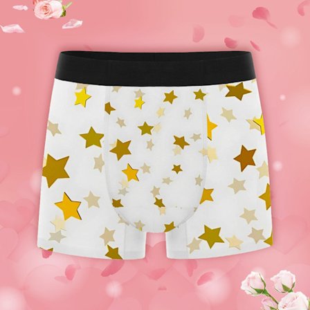 Bekväma tryckta kalsonger för män, underkläder med stretch som andas, fukttransporterande och snabbtorkande briefs, perfekt present till honom på jul 