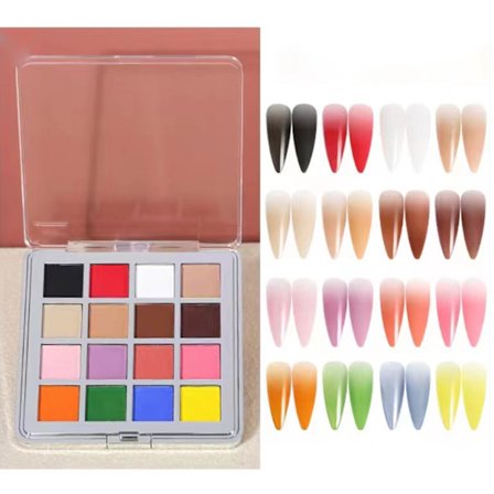 Gradient Rosa Magisk Speil Neglekunst Pulver - 17 Farger