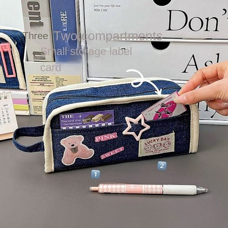 Pencilveske Pennal Skrivesaker Oppbevaringspose